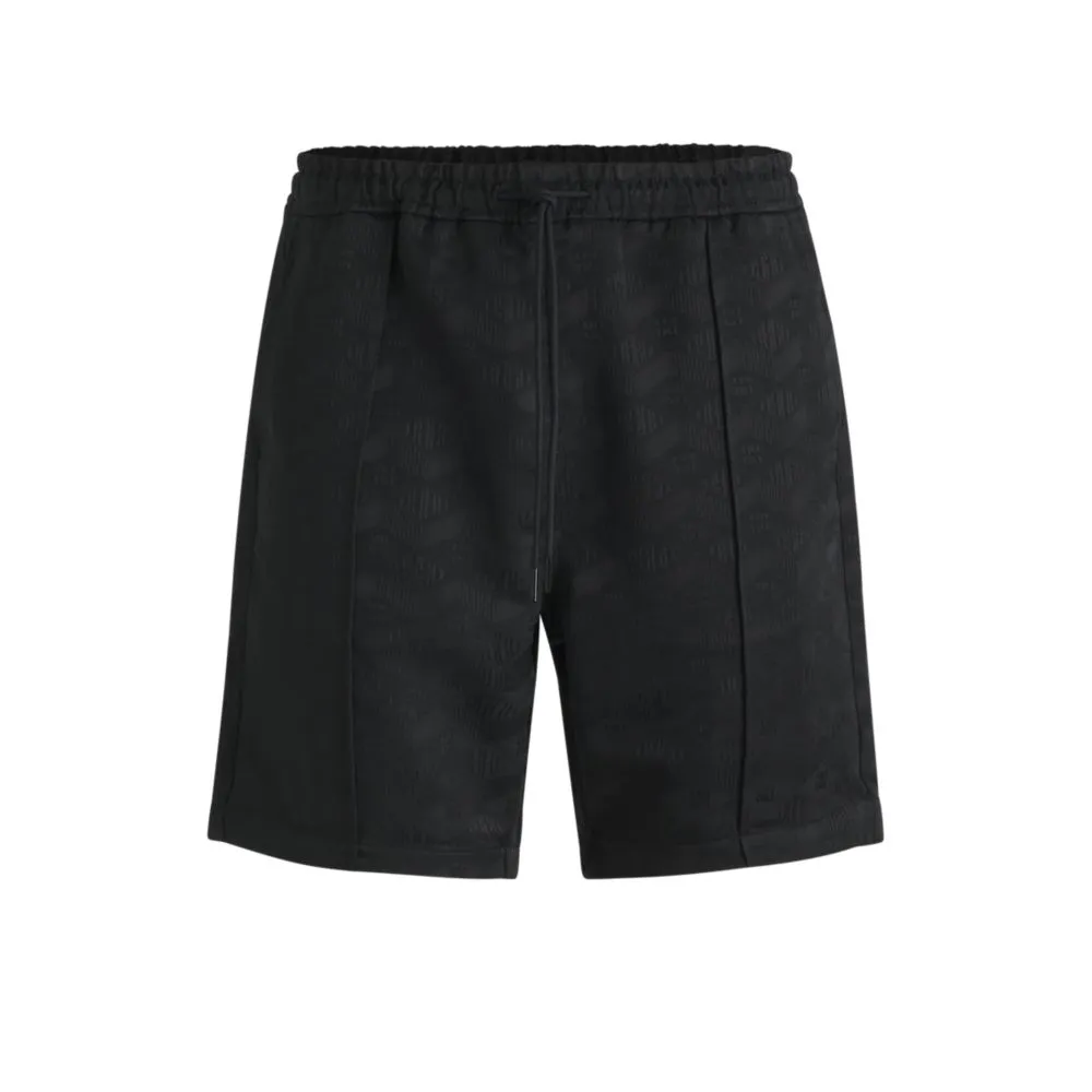 Relaxed-fit shorts with geometric logos