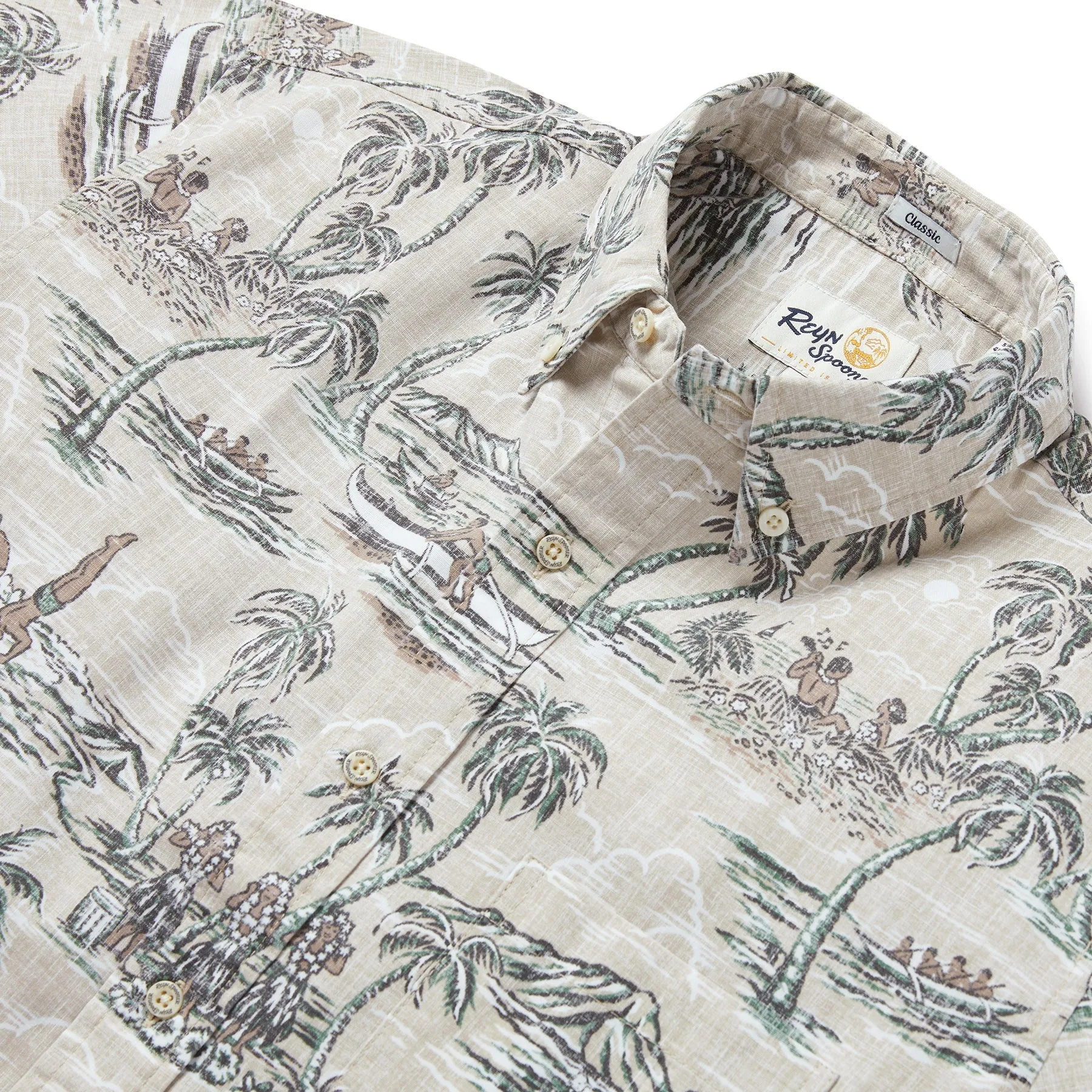 Reyn Spooner Island Paradise Button Front Camp Shirt