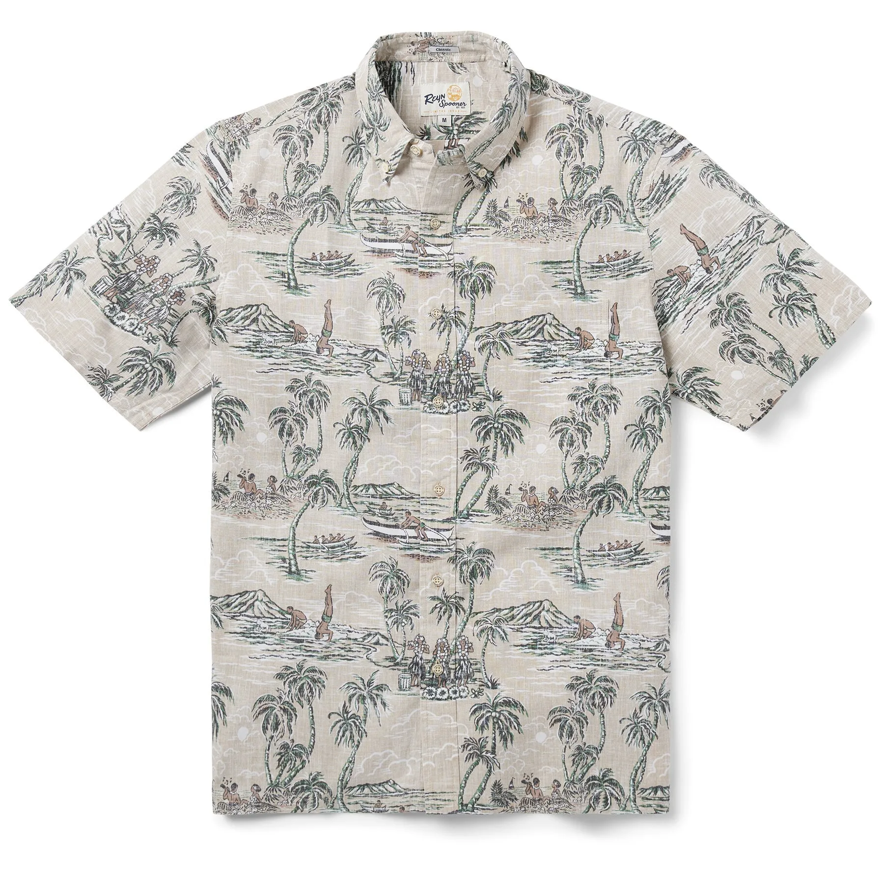 Reyn Spooner Island Paradise Button Front Camp Shirt