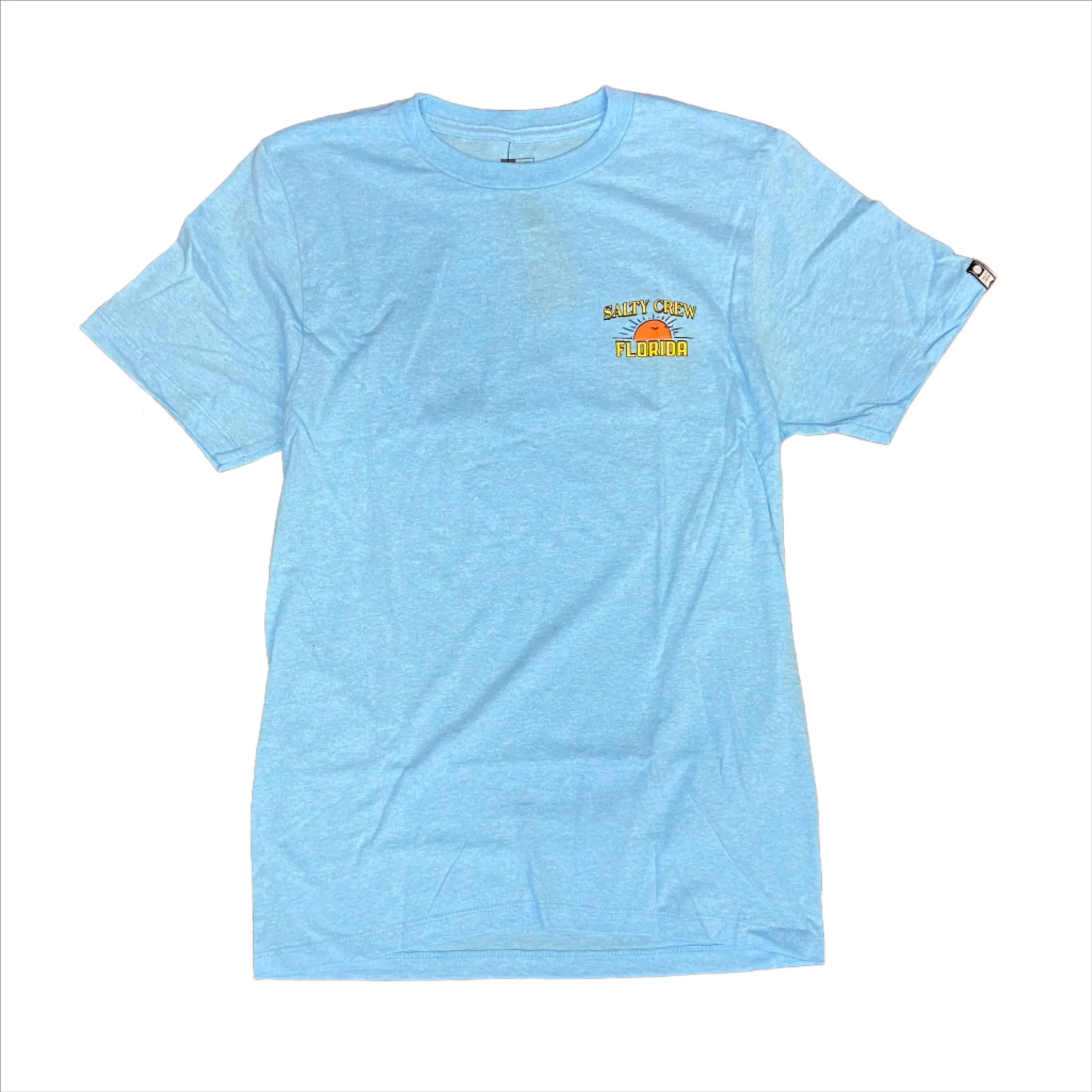 Salty Crew Florida Wahoo Men's S/S Premium Tee- Neon Sky Blue