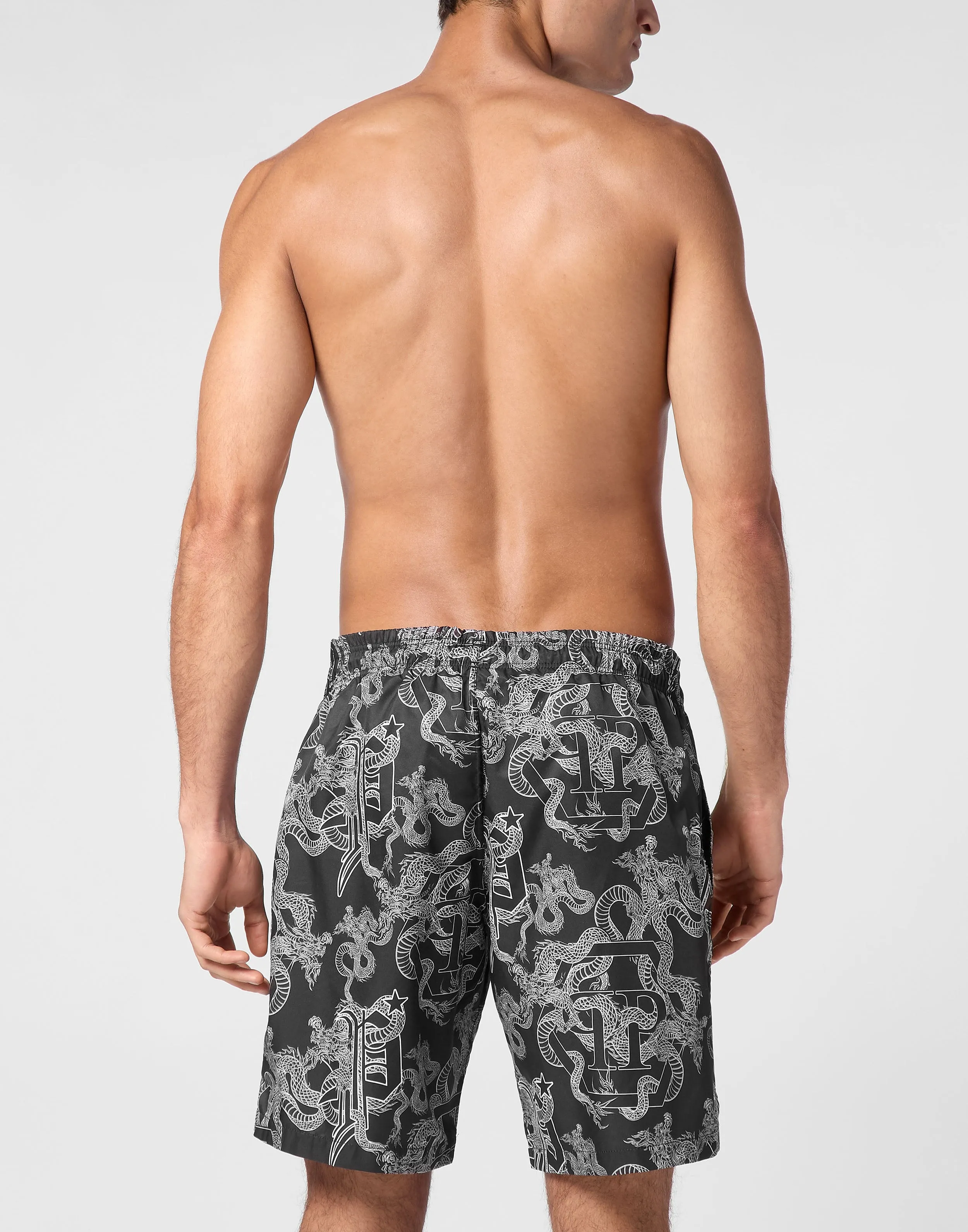 Short Swim Boxer Dragon Hexagon