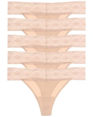 Skarlett Blue 5pk Petal Thong