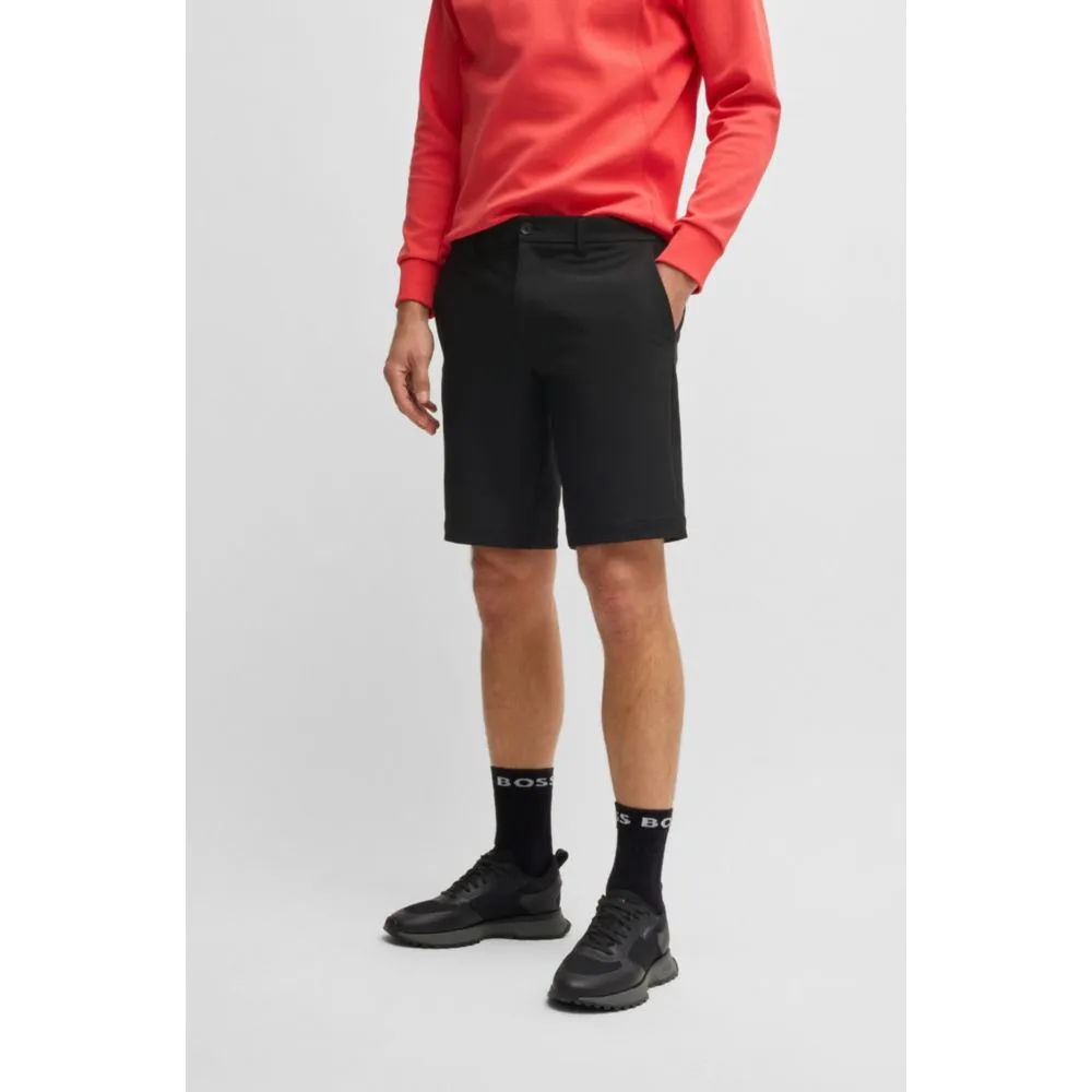 Slim-fit shorts in water-repellent stretch fabric