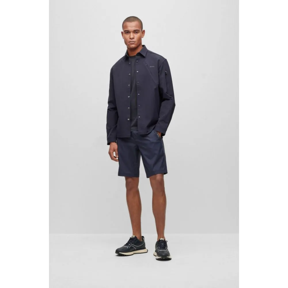 Slim-fit shorts in water-repellent twill