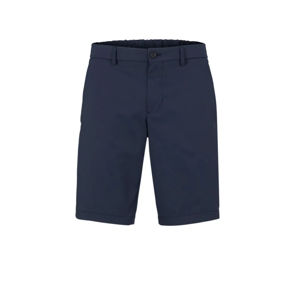 Slim-fit shorts in water-repellent twill