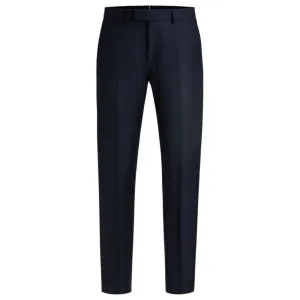 Slim-fit trousers in virgin wool with stretch