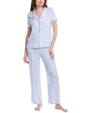 Splendid 2pc Woven Notch Pajama Pant Set