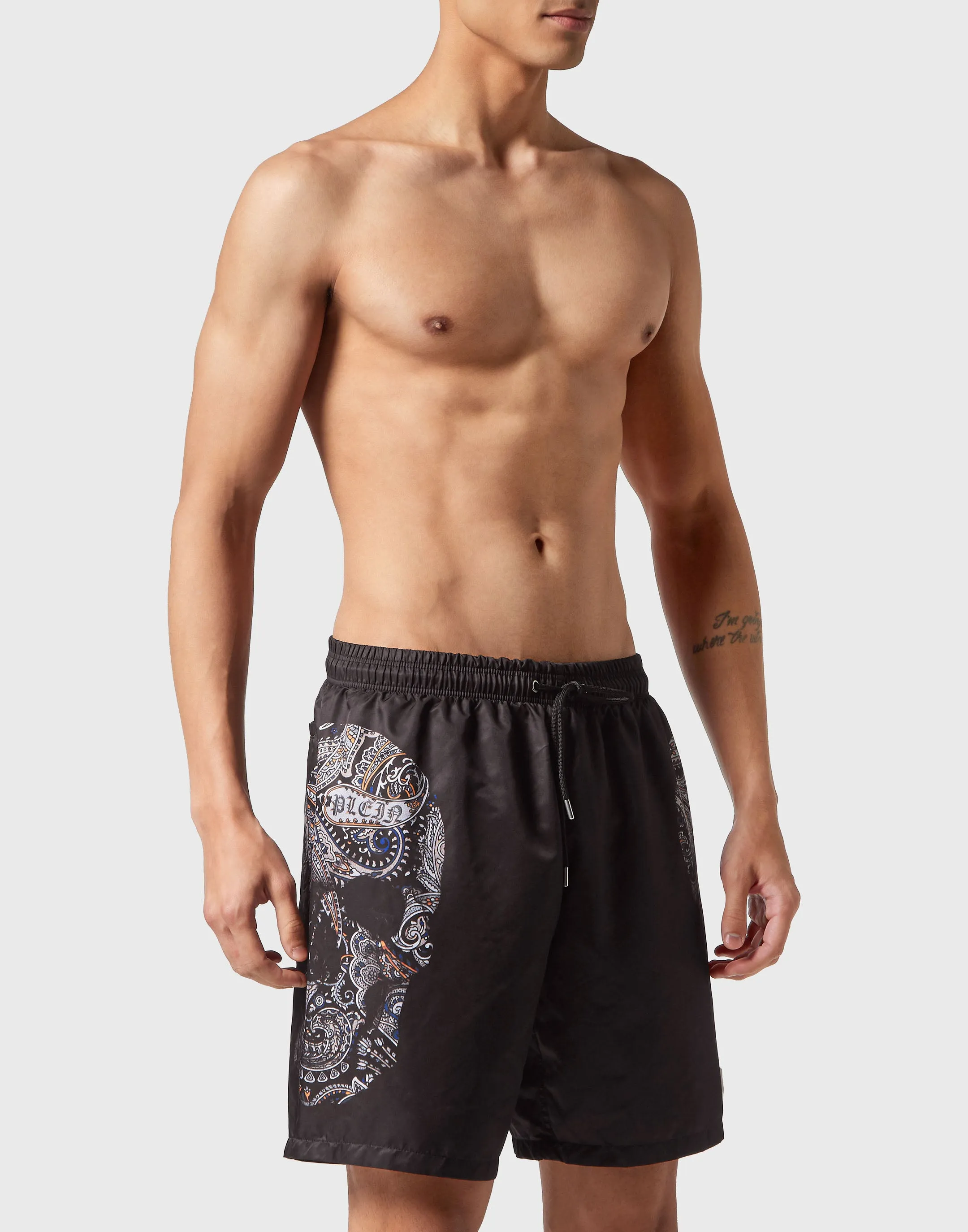 Swimwear Boxer Paisley Skull