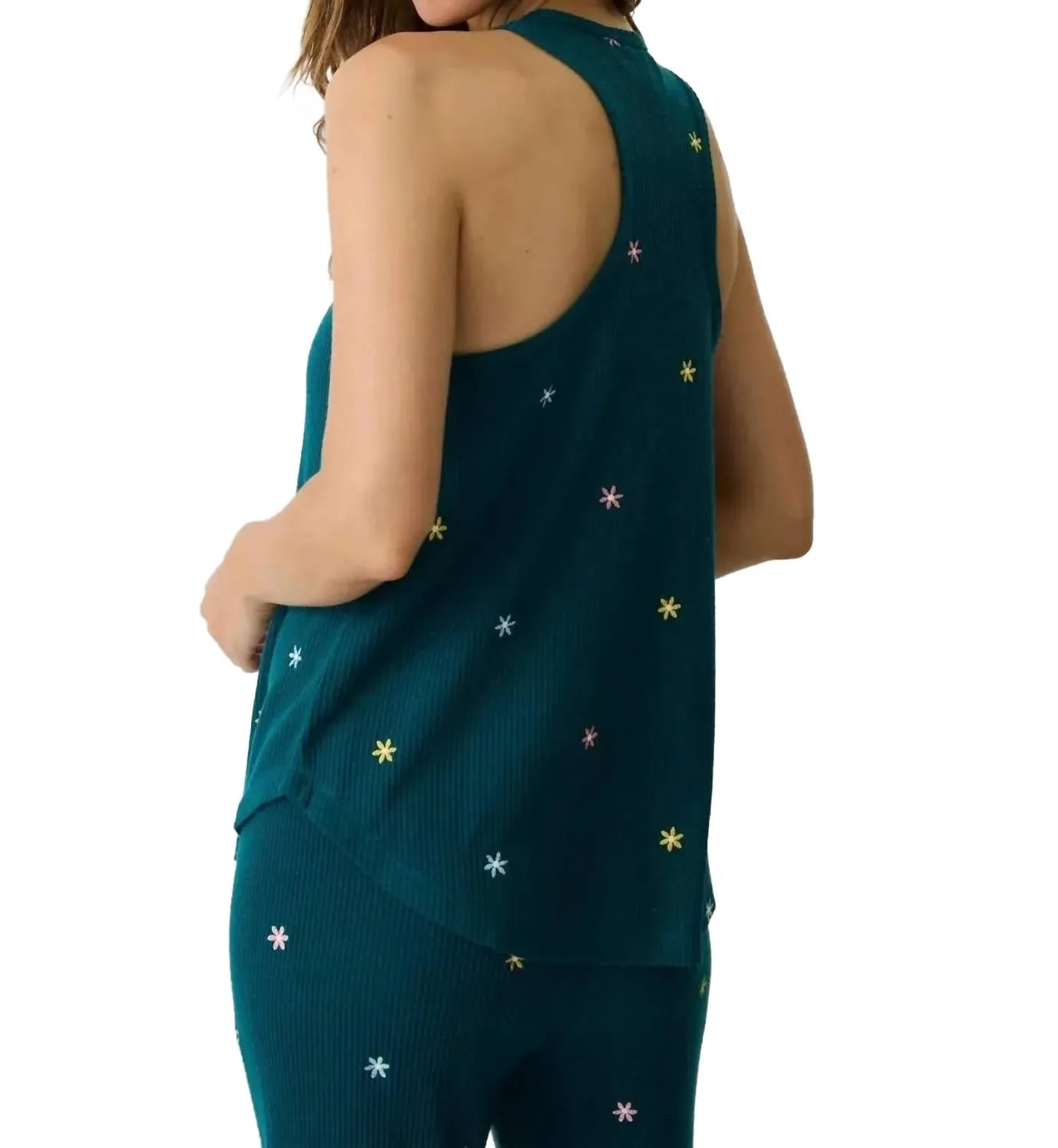 Take It Easy Lounge Tank In Teal