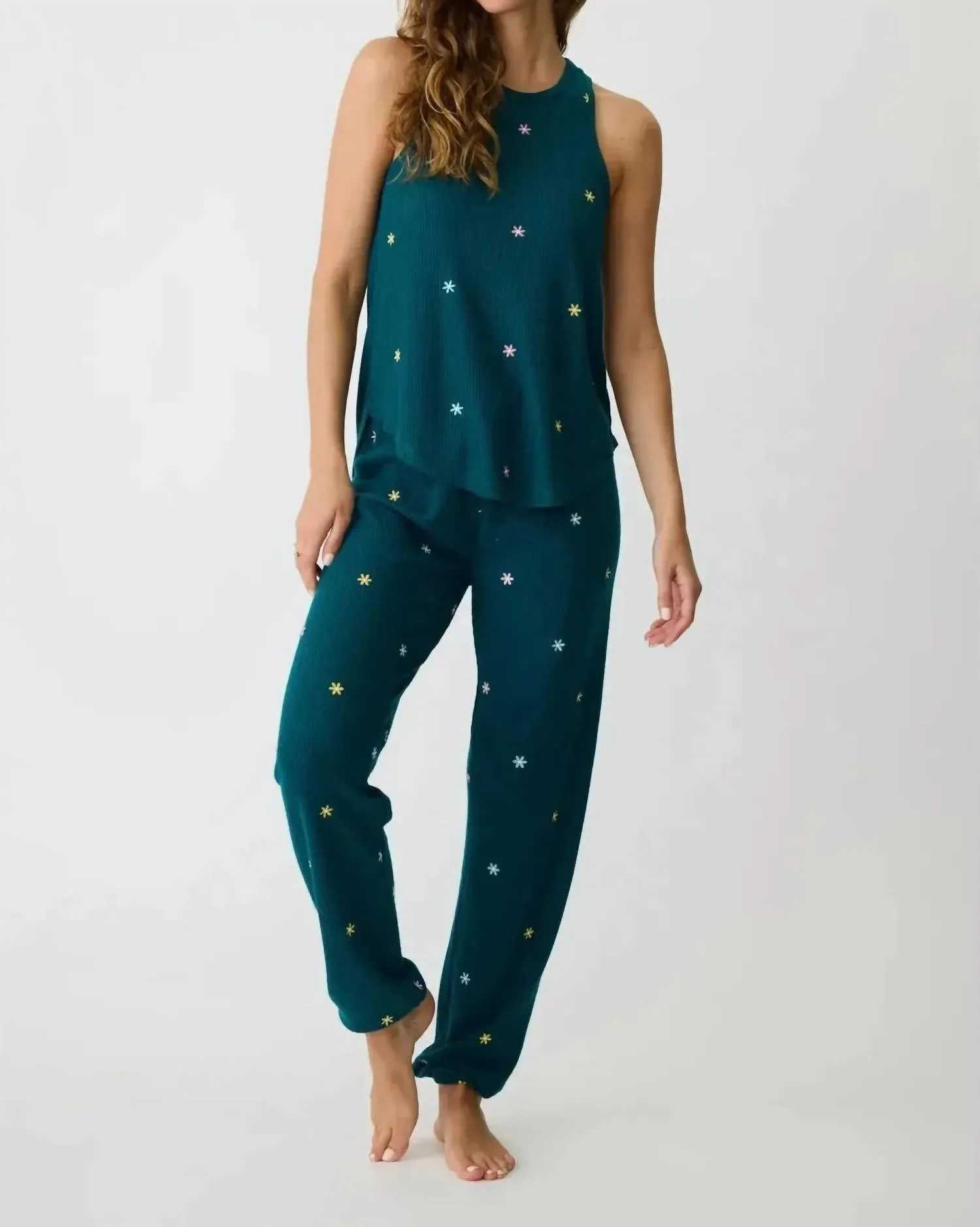 Take It Easy Lounge Tank In Teal