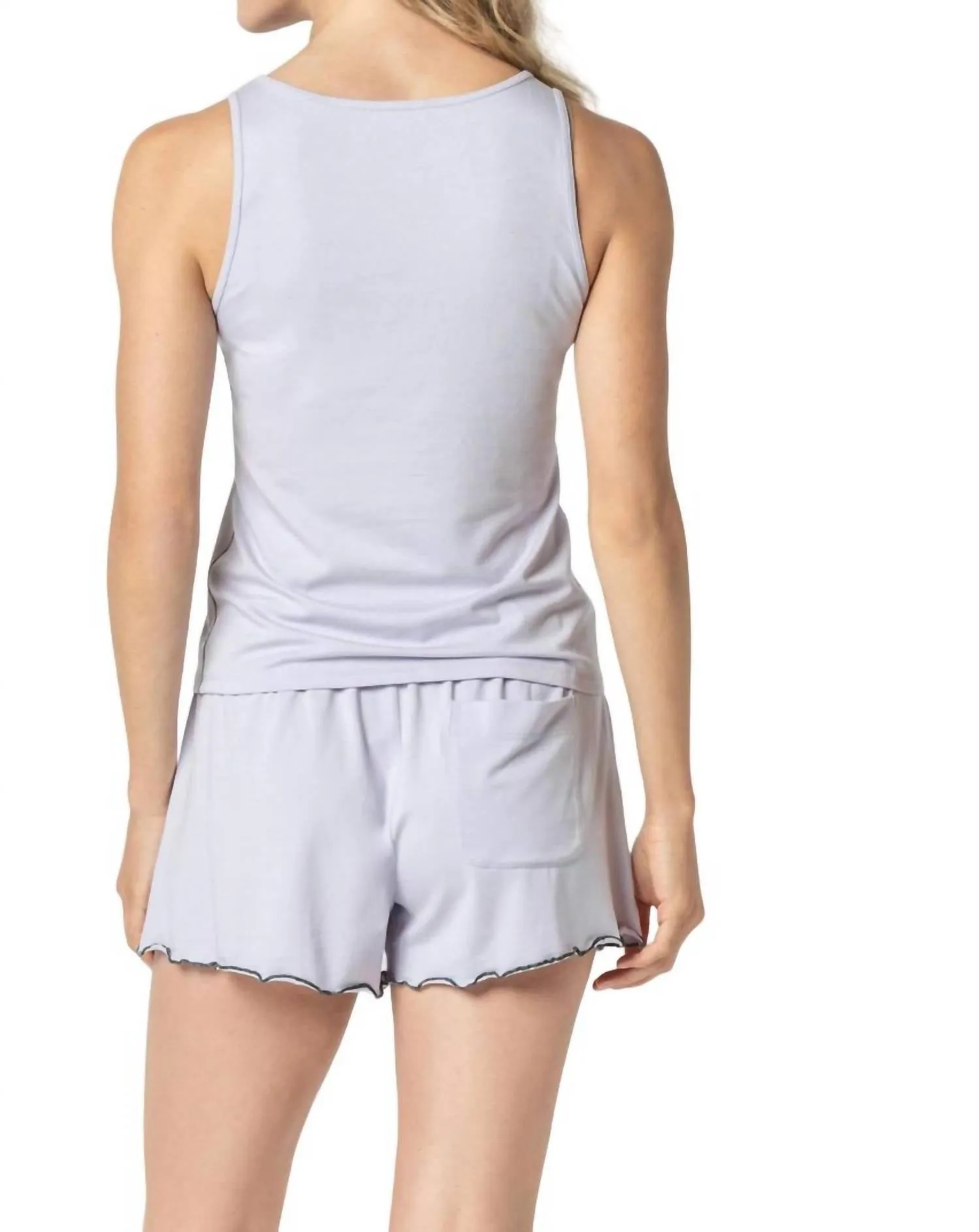 Tank Top And Short Set In Lily