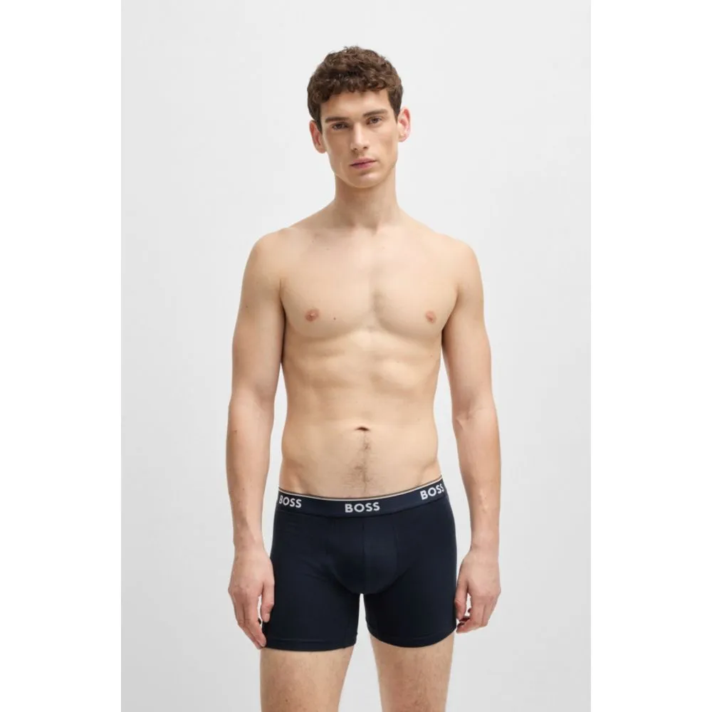 Three-pack of stretch cotton boxer briefs