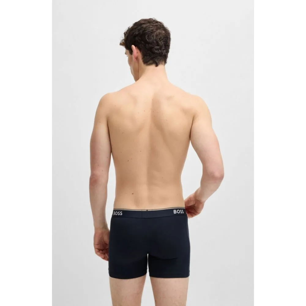 Three-pack of stretch cotton boxer briefs