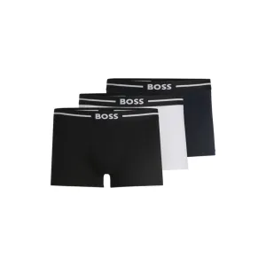 Three-pack of stretch-cotton trunks with logo waistbands