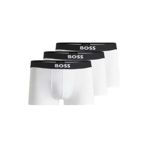 Three-pack of stretch-cotton trunks with logo waistbands
