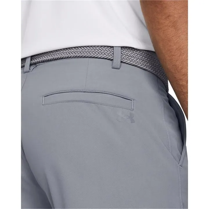 Under Armour Golf Tech Chino Shorts Men's 38 Pitch Gray Slash Pockets ERK694