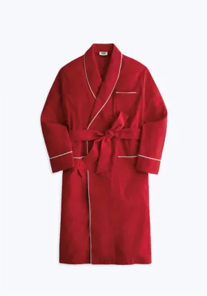 Unisex Glenn Robe In Red Flannel