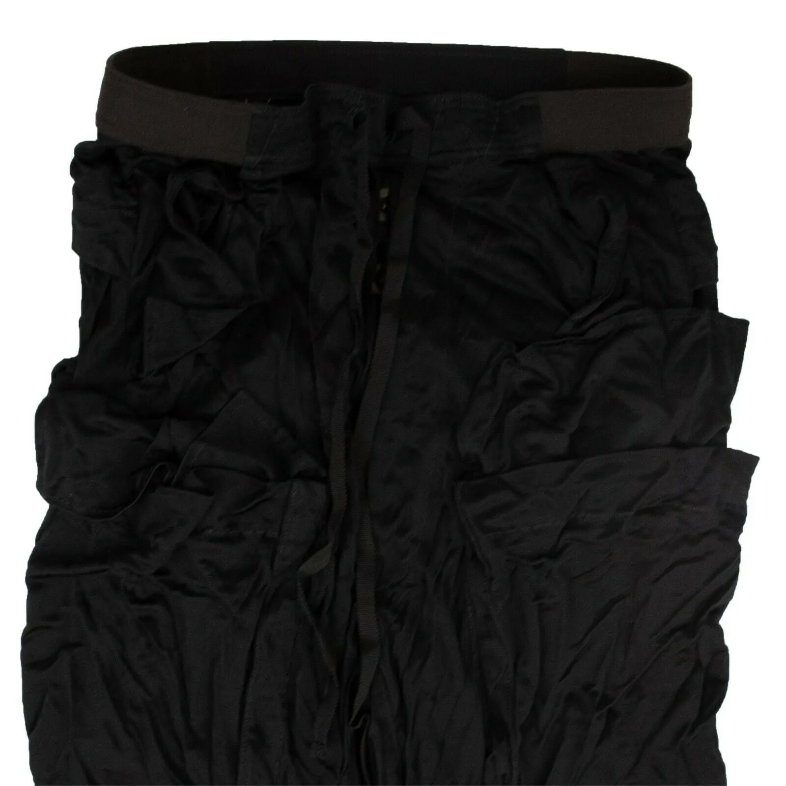 UNRAVEL PROJECT Black Cargo Lounge Pants