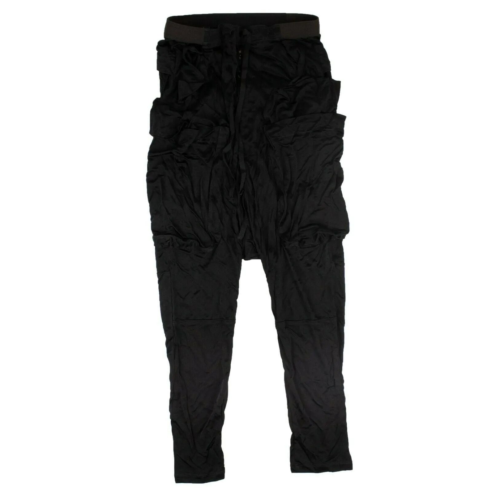 UNRAVEL PROJECT Black Cargo Lounge Pants