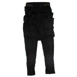 UNRAVEL PROJECT Black Cargo Lounge Pants