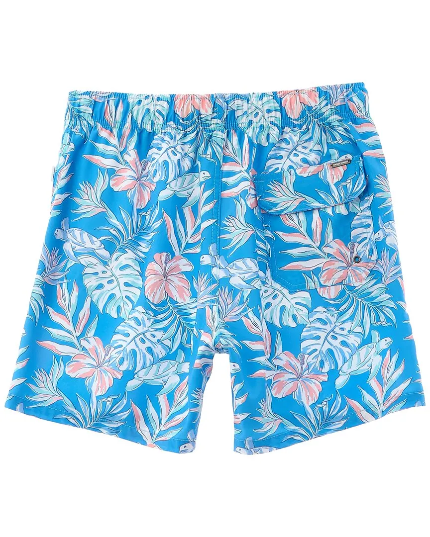 Vintage Summer 4 Way Stretch Volley Swim Trunk
