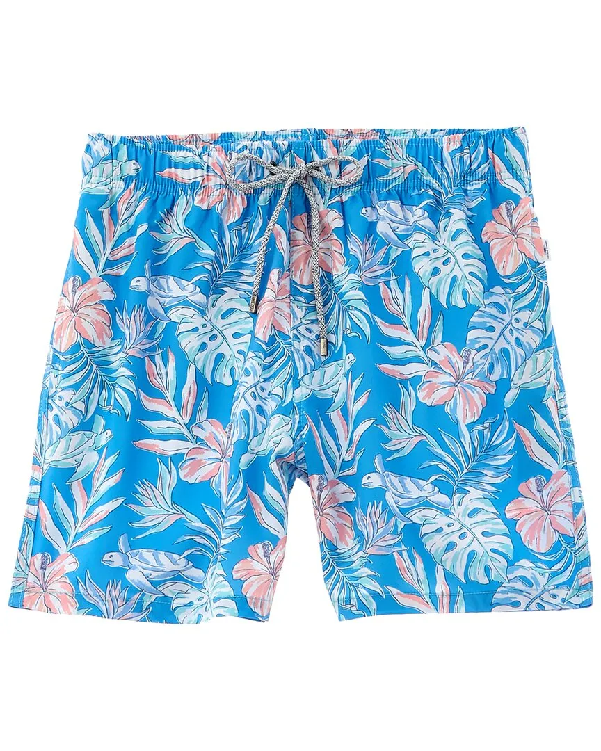 Vintage Summer 4 Way Stretch Volley Swim Trunk
