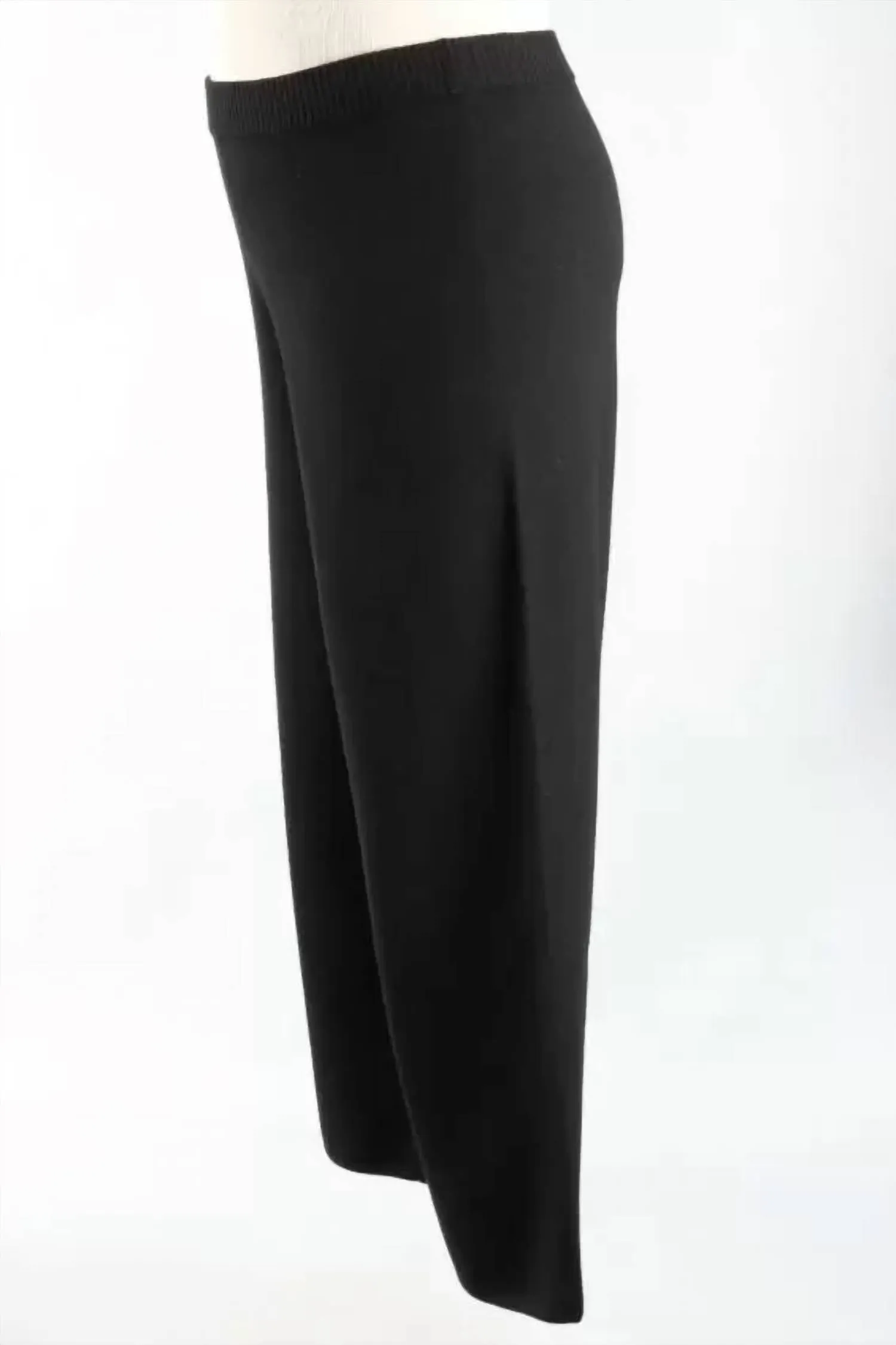 Viscose Flood Pants In Black