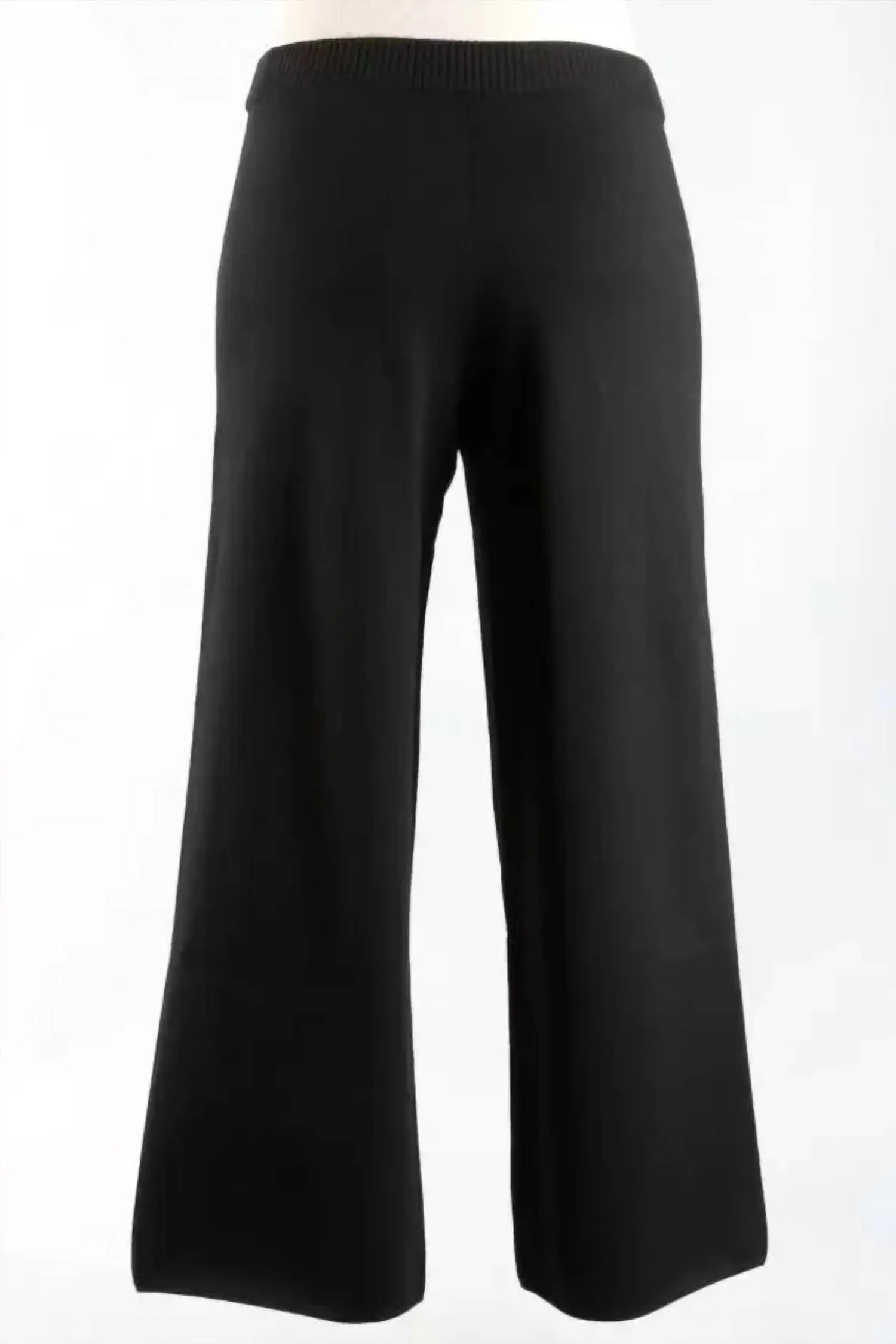 Viscose Flood Pants In Black