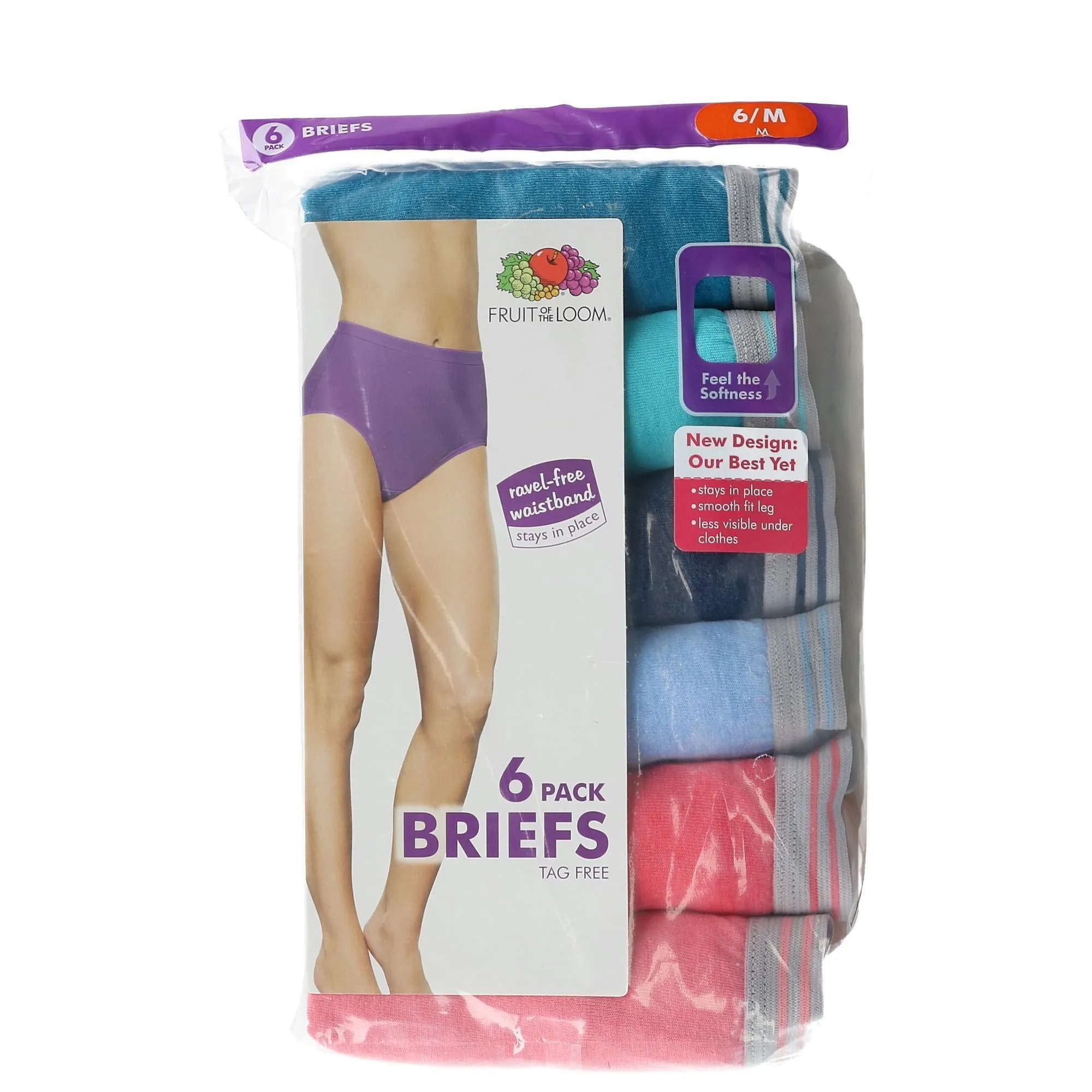 Women's Heather Brief Underwear (6 Pair Pack)