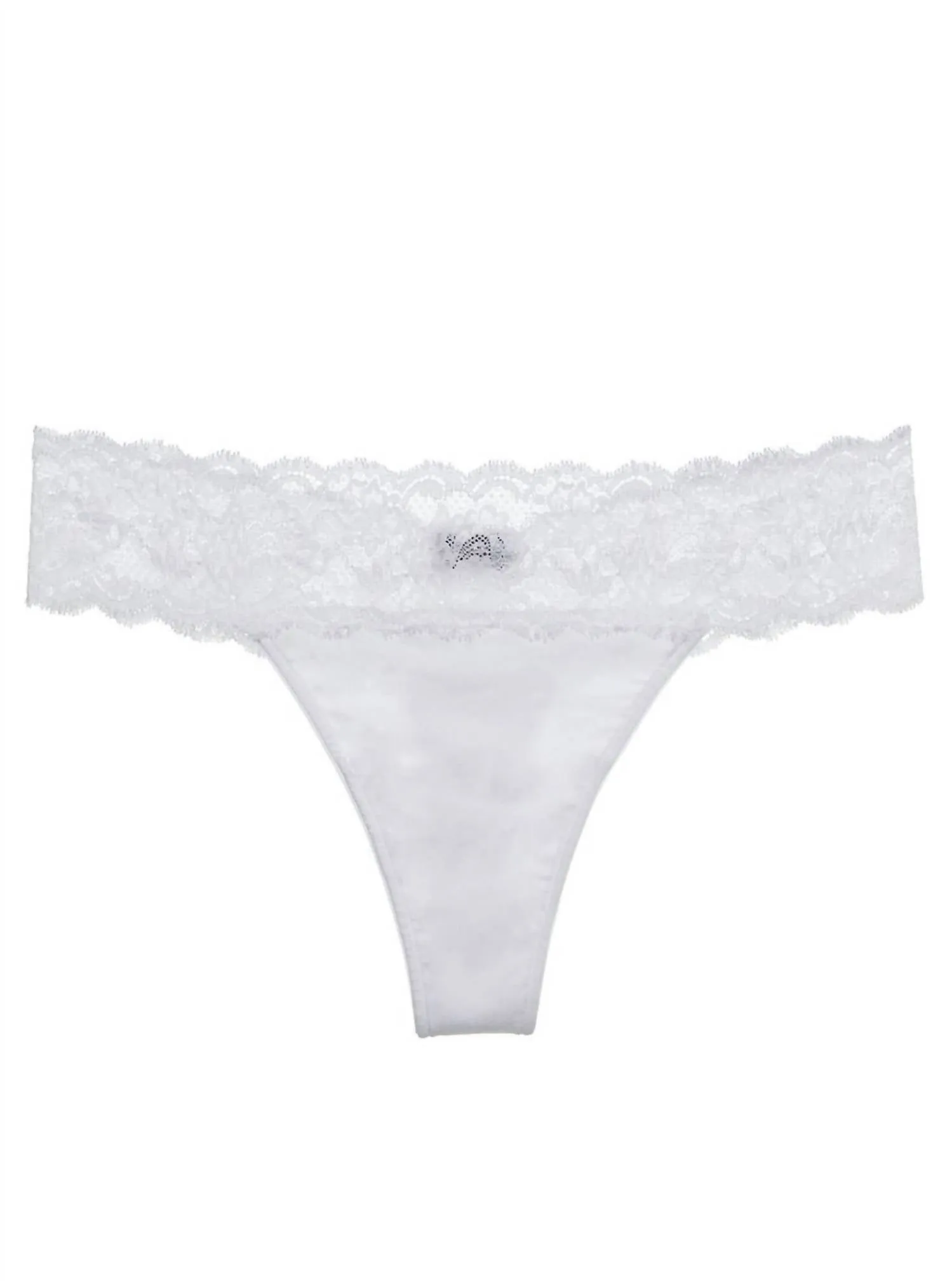 Women's Never Say Never Maternity Thong Panty In White