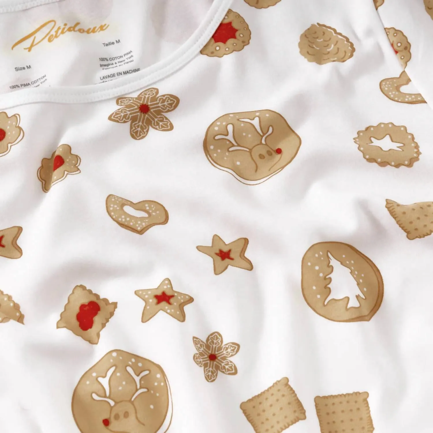 Women's Pima Cotton Pajamas In Christmas Cookies