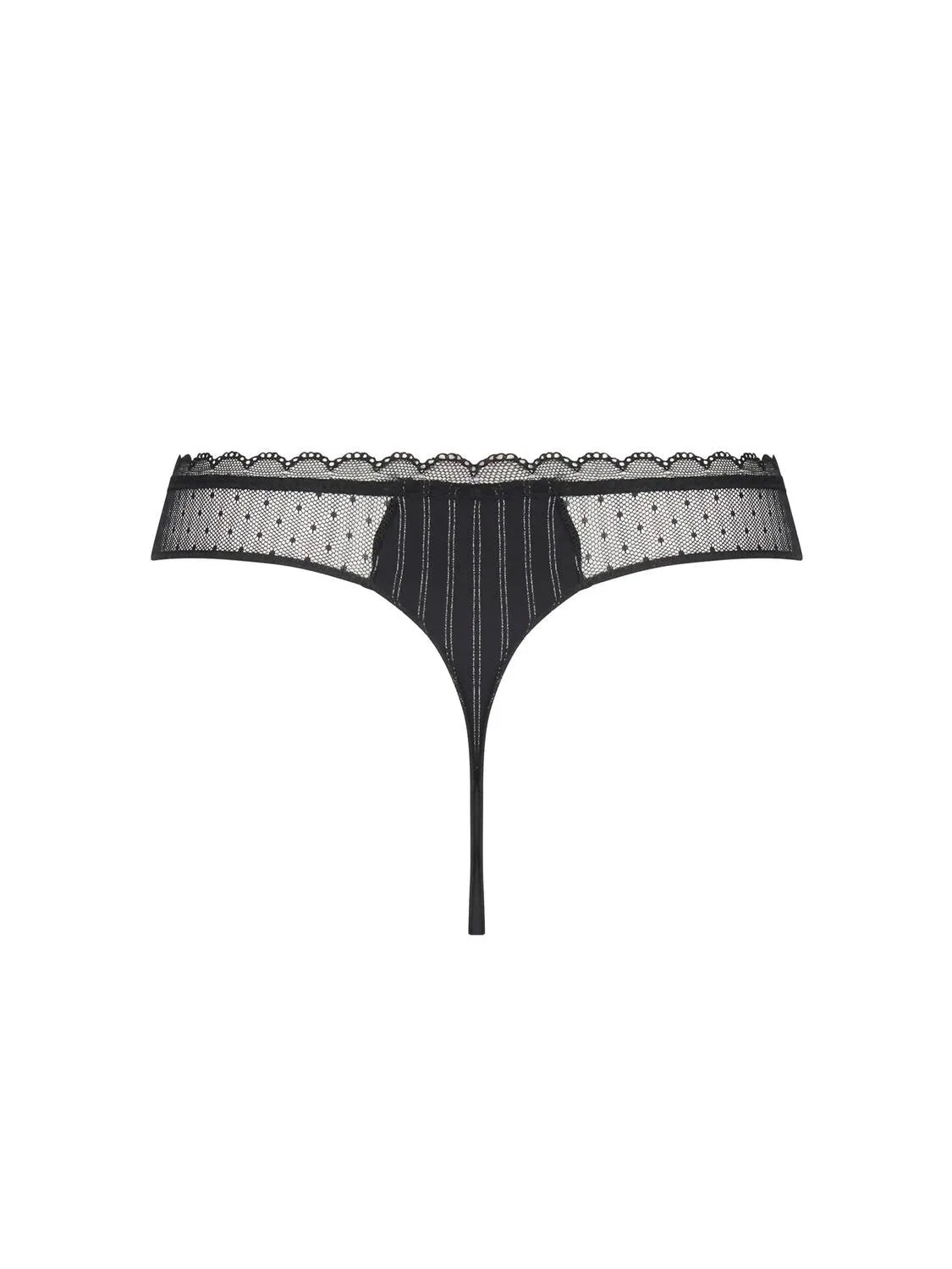 Women's Thong In Noir