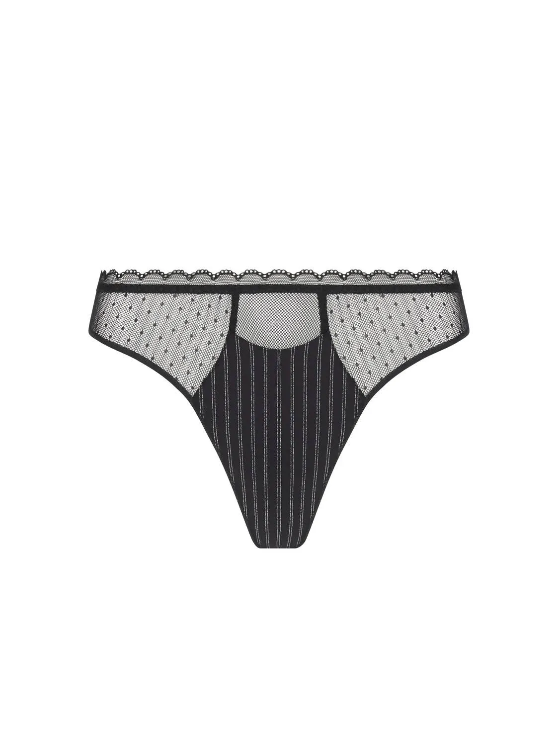 Women's Thong In Noir