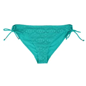 Women's Tie Side Crochet Brief,Green