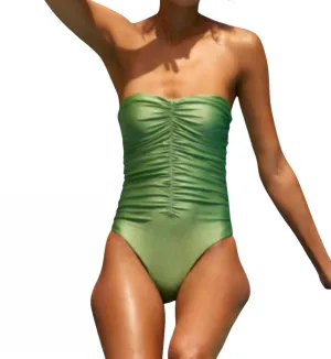 Yara One Piece In Palm Sheen